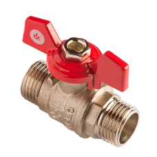 Кран кульовий з-з Ду 15 112" метелик. Derkaliber Grand Ру=25, Т= -20..+150 С;вода, пар, повітря 