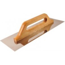 Гладилка з нержавіючої сталі Сталь 130х280мм дерев'яна ручка 