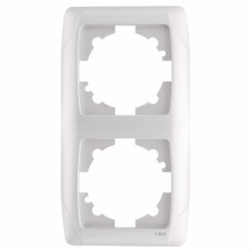 Рамка 2-постова вертикальна Viko KARMEN біла