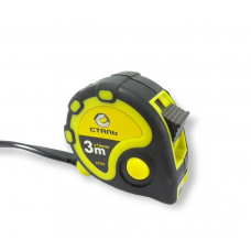 Рулетка вимірювальна Сталь 3мх16мм прогумовані вставки 3 стопа