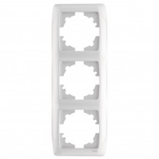 Рамка 3-постова вертикальна Viko KARMEN біла