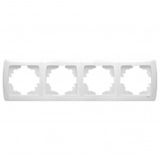 Рамка 4-постова Viko KARMEN біла