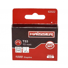 Скоби для степлера будівельного HAISSER Т53 1000шт 10х11.3х07мм (62022)