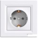 Розетка із заземленням біла EPH2900121 Schneider Asfora