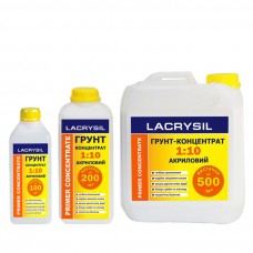 Грунт-концентрат 1:10 ЛАКРІСІЛ (Lacrysil) 1л.