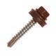 Саморіз покрівельний 4,8 * 19  8017 (коричневий / 100шт)