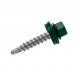 Саморіз покрівельний 4,8 * 19  6005 (зелений / 100шт)