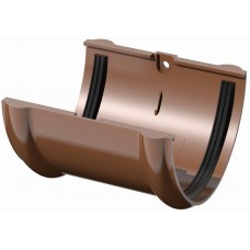 З'єднувач ринви коричневий Техноніколь (125мм)