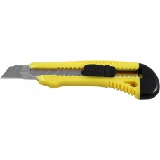 Ніж універсальний, Сталь пласт. корпус, блокування леза, металева направляюча сегментоване лезо 18мм в блістері