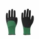 Рукавички WERK полiест, зел колiр, латексне покриття (чорне),р,10 