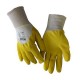 Рукавички WERK  трикотажні ХБ з нітриловим покриттям, жовтий колiр, р. 10