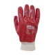 Рукавички WERK  з покриттям ПВХ, червонi, маслобензостійкі, трикотажний манжет, р.10 