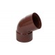 Коліно дворострубне Profil D100 60° коричневе