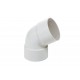Коліно дворострубне Profil D100 60° біле