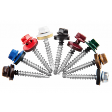  Саморіз покрівельний 4,8*35 SDF (9006) (біло-алюмінієвий/250шт) TAIWAN