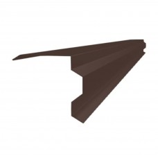 Торцева планка ТП-5 (вітрова) коричнева Ral 8017 2м.