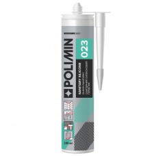 Герметик силіконовий санітарний Polimin 023 прозорий (280 мл) 