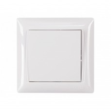 Вимикач 1-клавішний Luxel Primera 3002 (білий)