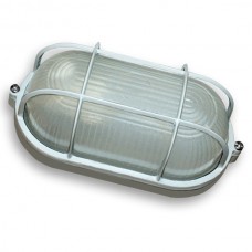 Світильник 60W ECOSTRUM овал білий з решіткою