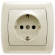 Розетка із заземленням 16А VIKO Carmen 2008 кремова