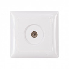 Розетка LUXEL  TV Primera біла 3009