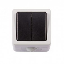 Вимикач LUXEL зовнішній 2-клавішний